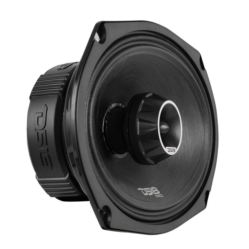 DS18 PRO-ZT Pro Audio Coaxial Midrange Speakers with Built-in Bullet Tweeter, 4-Ohms, Water Resistant - Black Metal Mesh Grill Included (1 Speaker) (6x9 inches) - Image 2